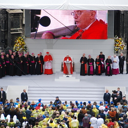 Papstbesuch ? kathbild/Grohmann, Karlpa200709091gro,pa20070909