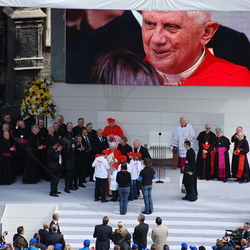 Papstbesuch ? kathbild/Grohmann, Karlpa200709091gro,pa20070909