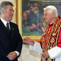 BP Heinz Fischer trifft Papst Benedikt, Vatican, 05.10.2006, FOTO: Dragan TATIC/HBF